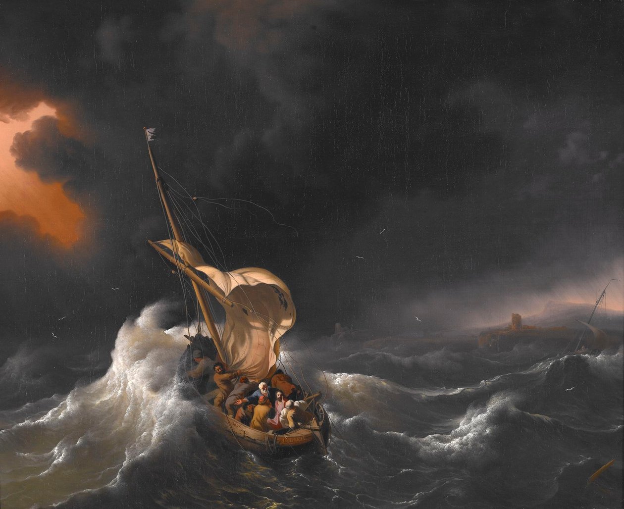 Christ Stilling the Storm on the Sea of Galilee by Ludolf Bakhuizen