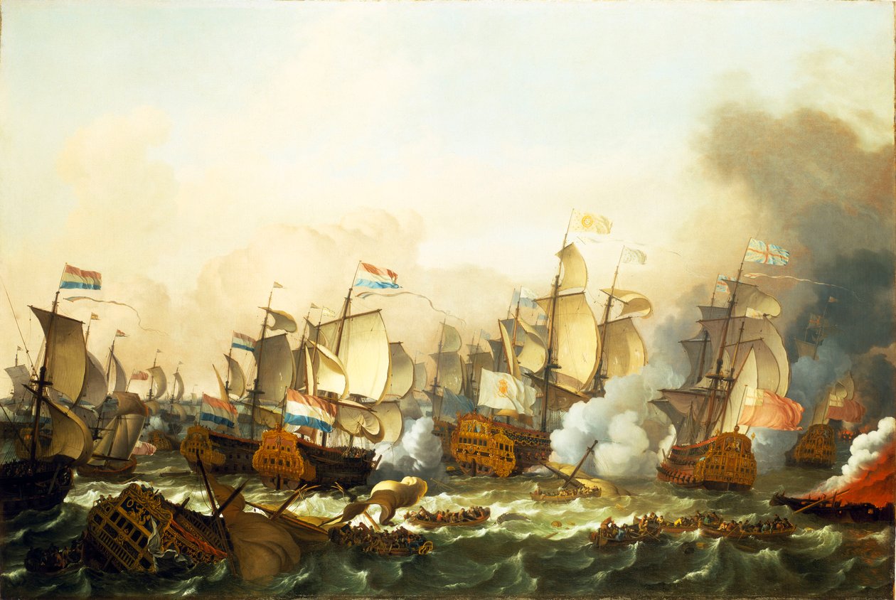 The Battle of Barfleur by Ludolf Bakhuizen