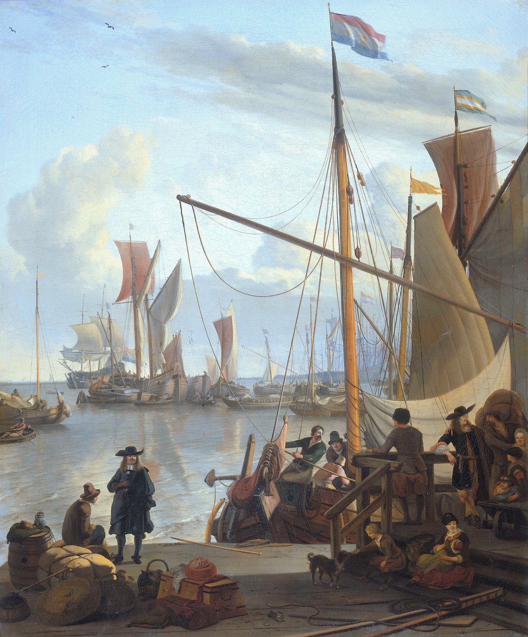 The Y at Amsterdam, Seen from the Mussel Pier by Ludolf Bakhuizen