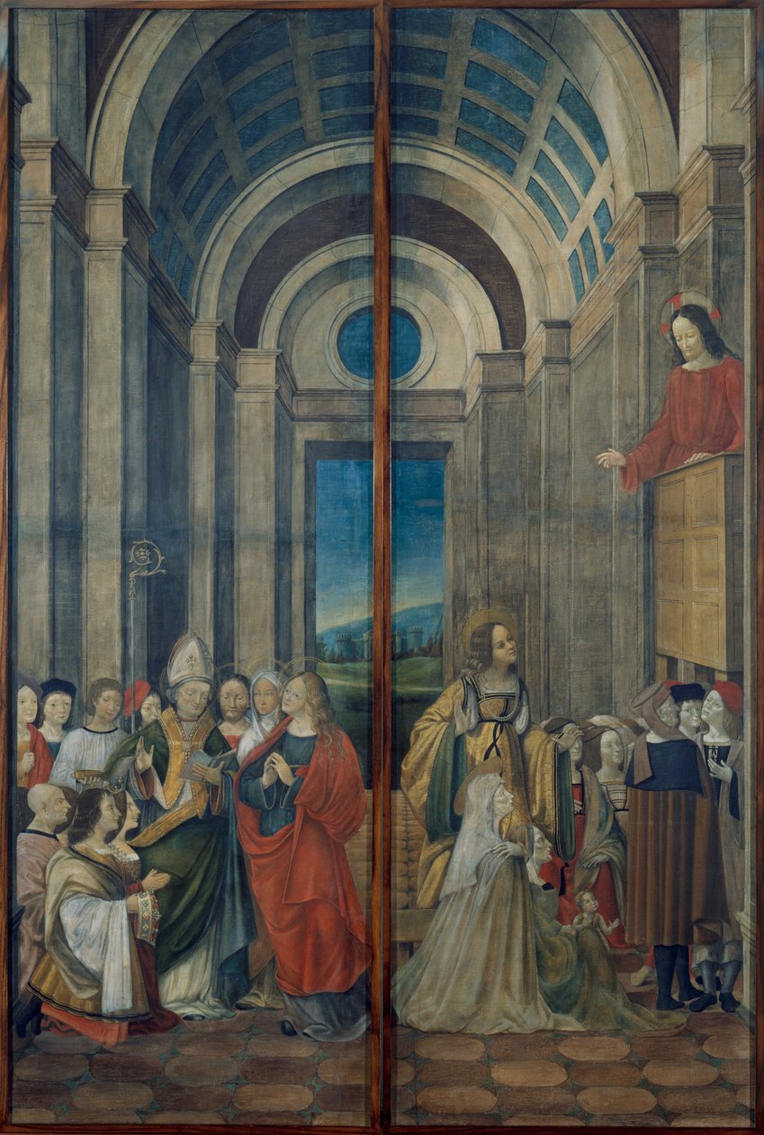 Mary Magdalene, Martha, Lazarus and Maximinus Worshipped by the Prince and Princess of Provence by Ludovico de Donati