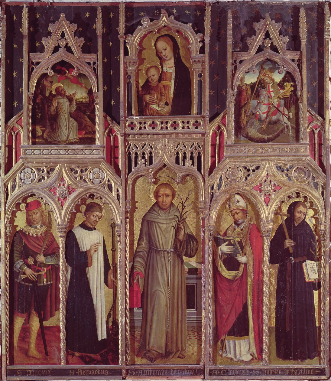 Altarpiece of St. Anthony by Ludovico Brea