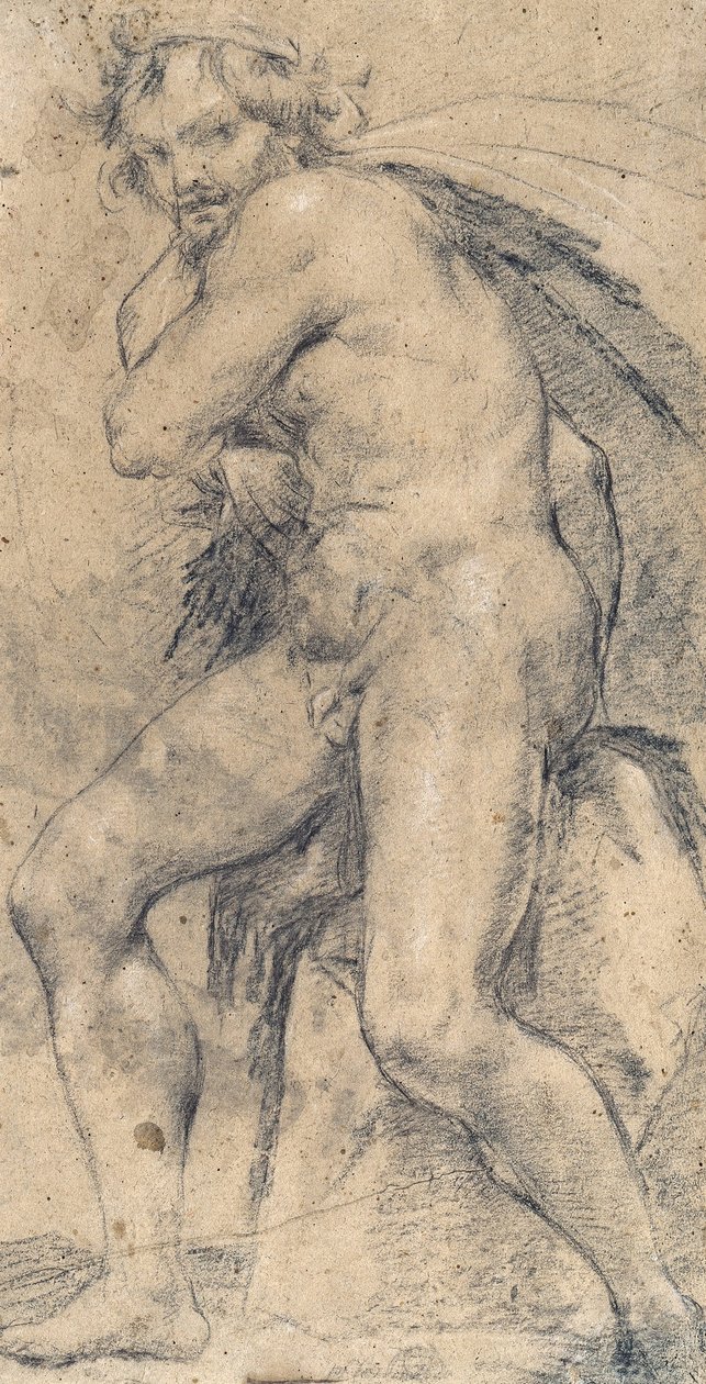 Male Nude (Hercules) by Ludovico Carracci
