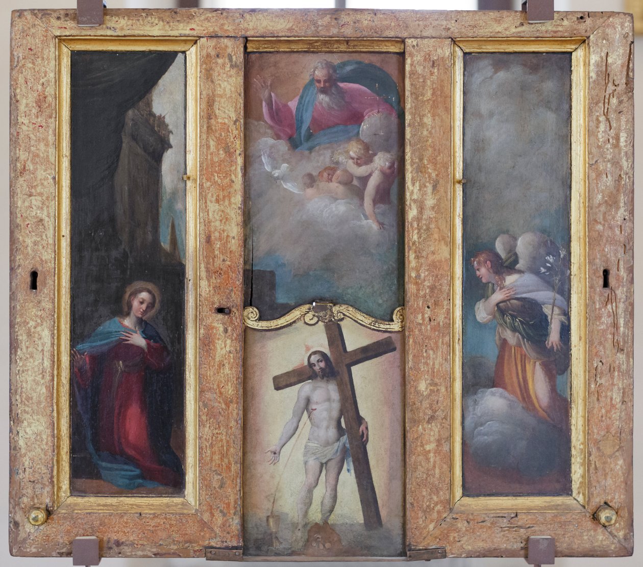 Annunciation, God the Father in Glory and the Precious Blood of Christ by Ludovico Carracci