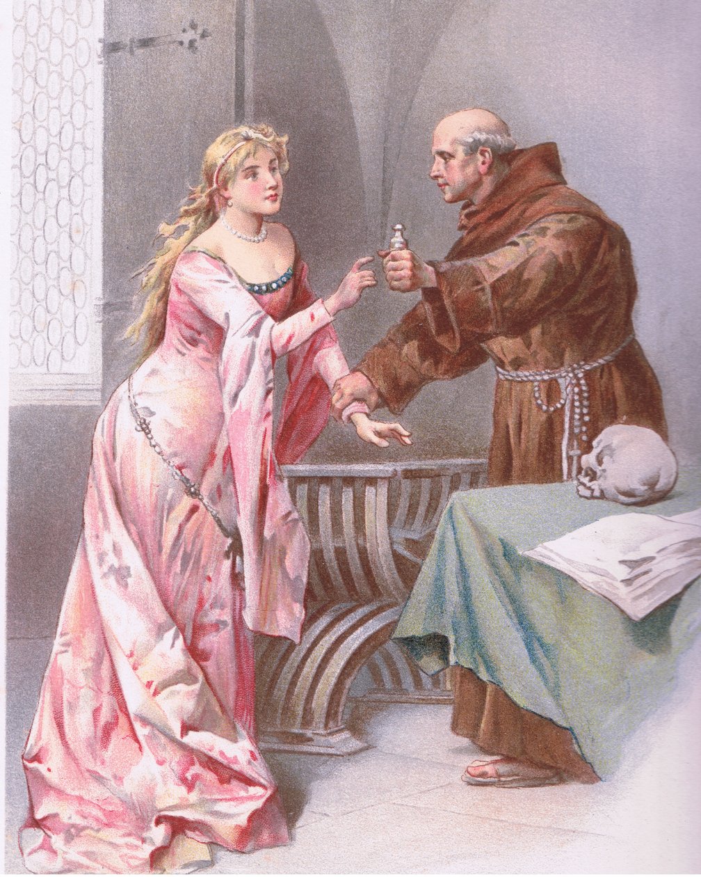 Friar: Hold daughter, I do spy a kind of hope (illustration from Romeo and Juliet) by Ludovico Marchetti