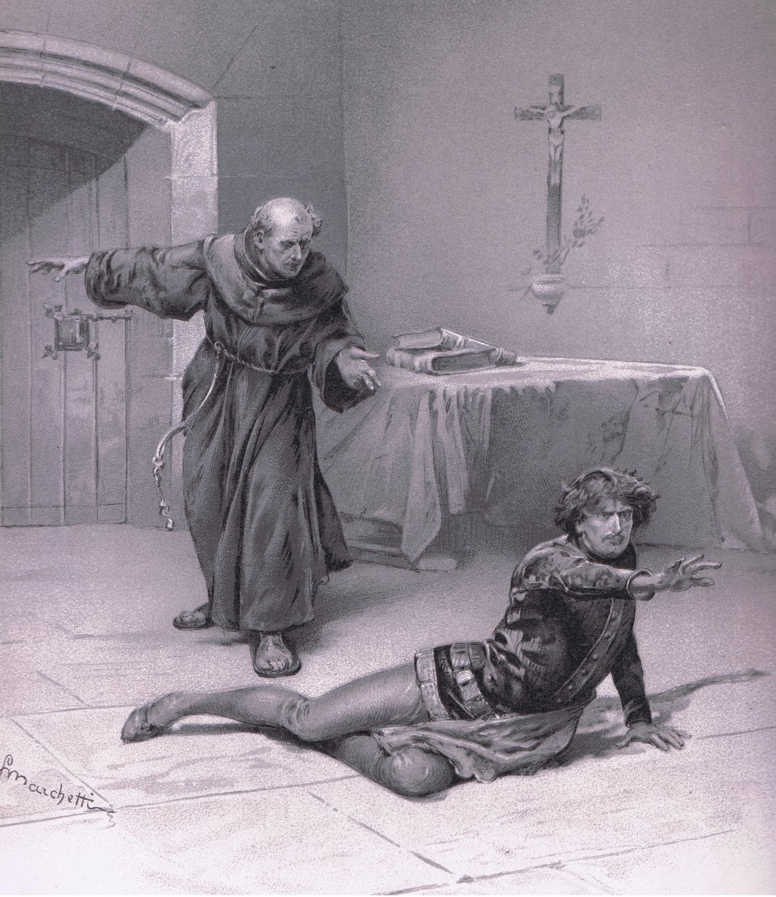 Live here in heaven, and may look at her (illustration from Romeo and Juliet) by Ludovico Marchetti