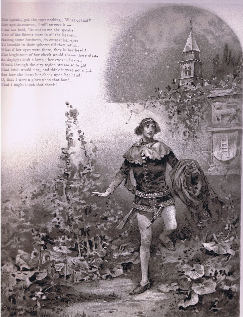 She speaks-yet she says nothing (illustration from Romeo and Juliet) by Ludovico Marchetti