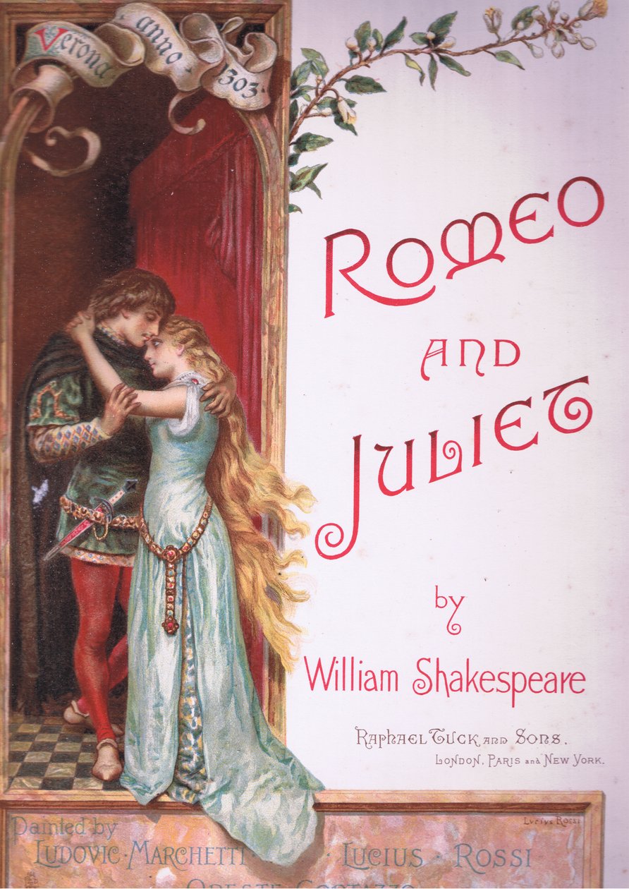 Title page (illustration from Romeo and Juliet) by Ludovico Marchetti