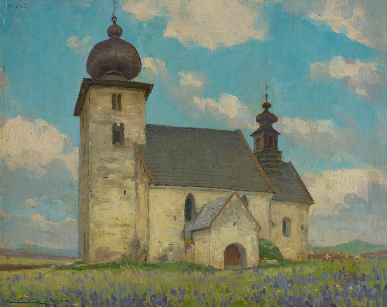 Gothic Church of the Holy Spirit in Žehra by Ludovit Cordak