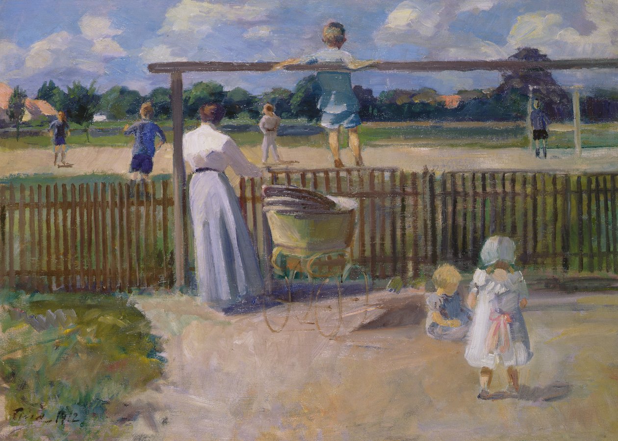 The Football Match, 1912 by Ludvig Find