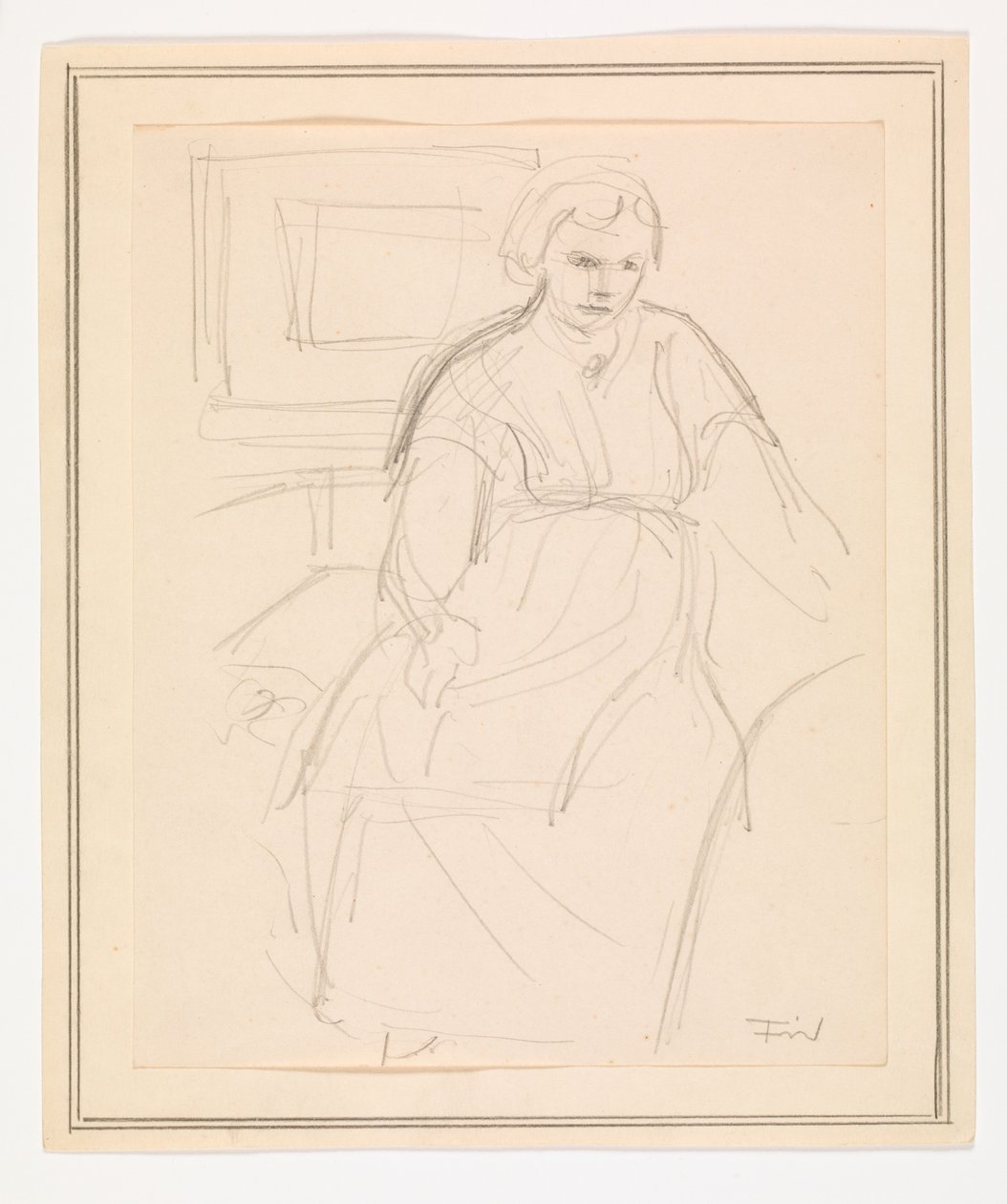 Seated Woman by Ludvig Find