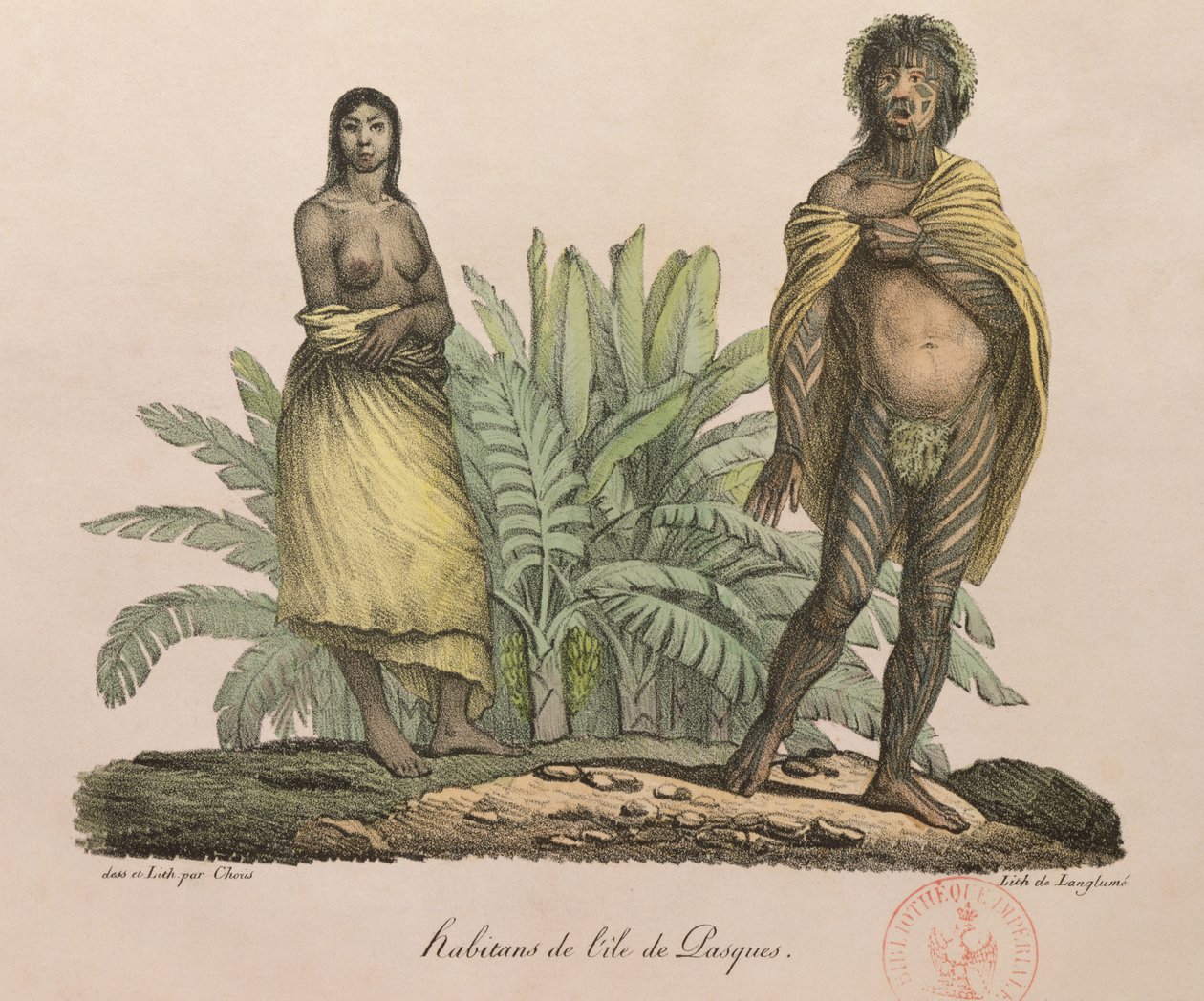 Inhabitants of Easter Island, from 