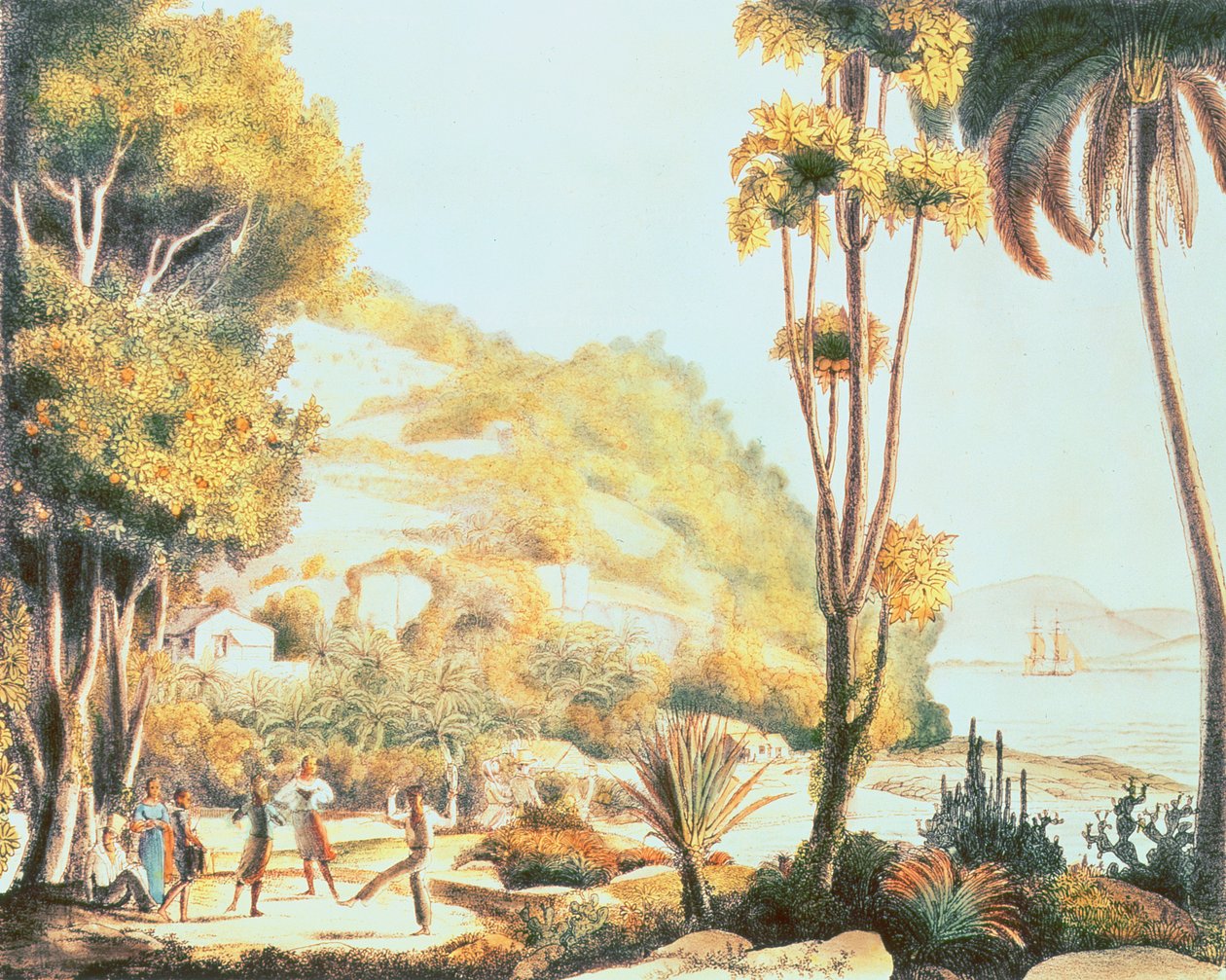 View of the Coast of Brazil Opposite the Island of Santa Catarina, c.1825 by Ludwig Choris