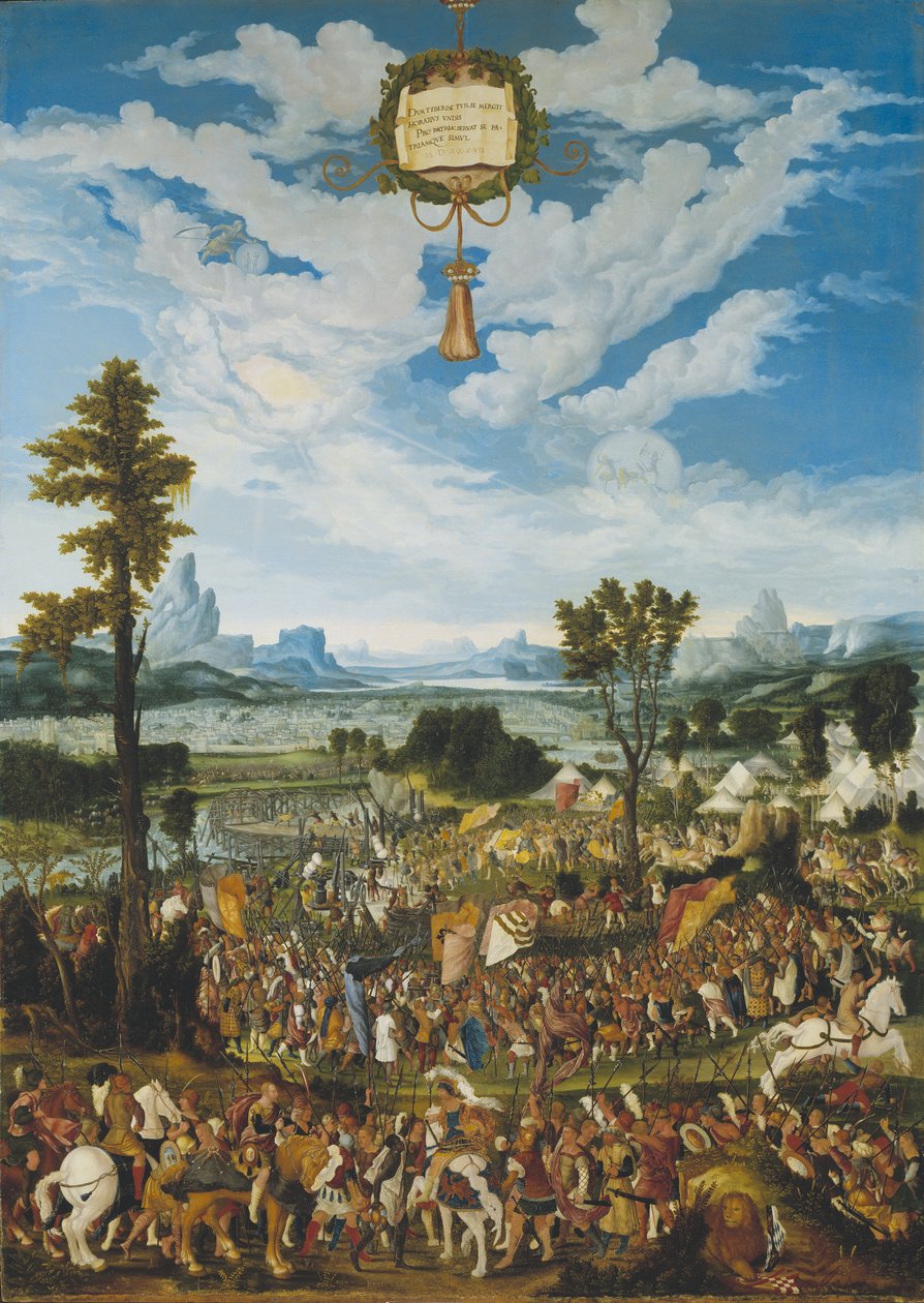 Horatius Cocles Stopping King Porsenna
