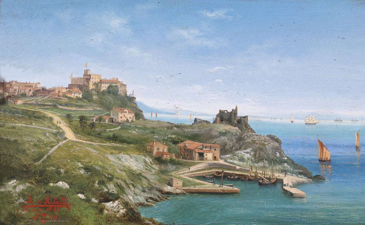Castello de Duino, Near Trieste by Ludwig Rubelli von Sturmfest