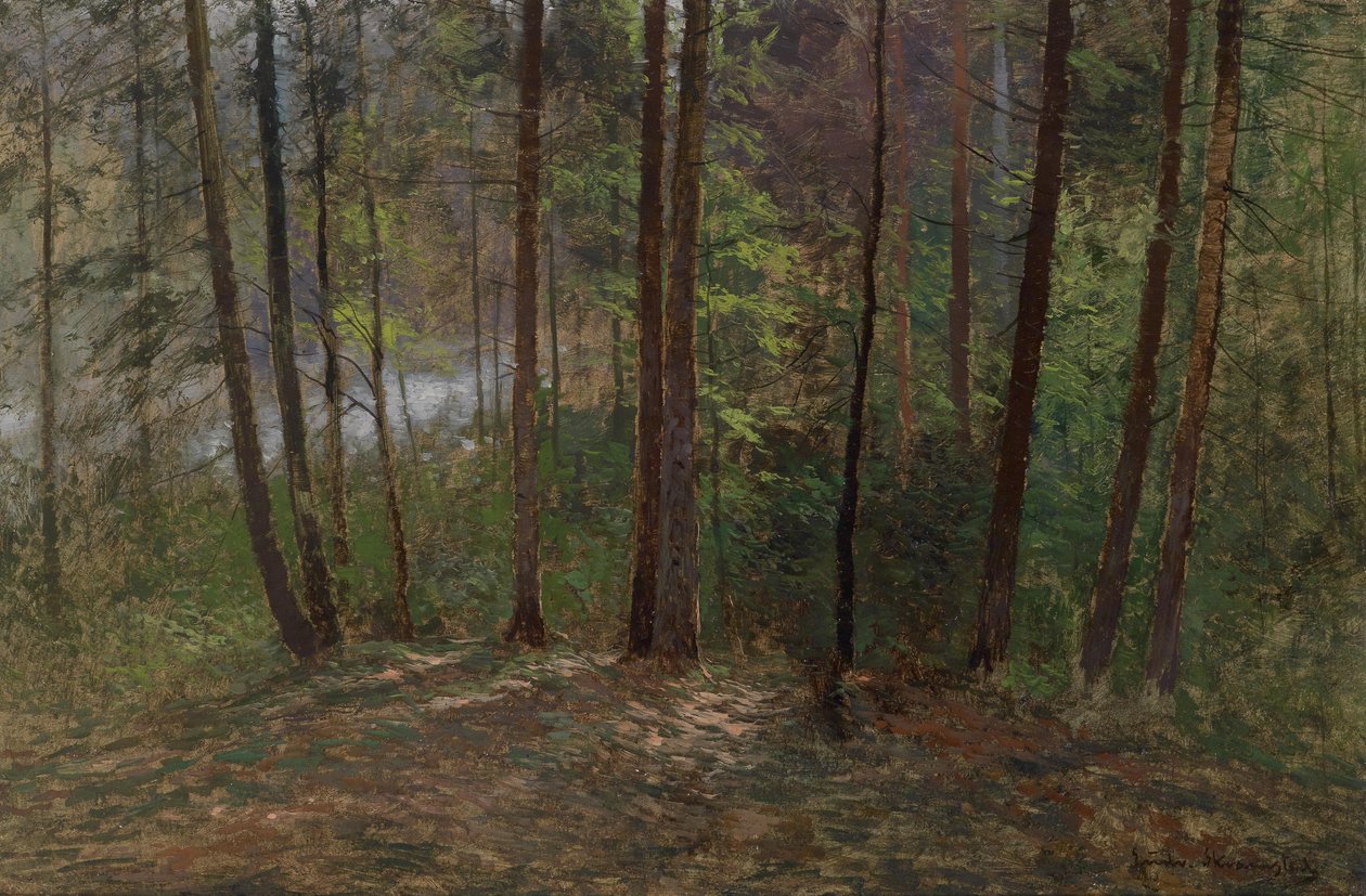 Forest Interior by Ludwig Skramstadt