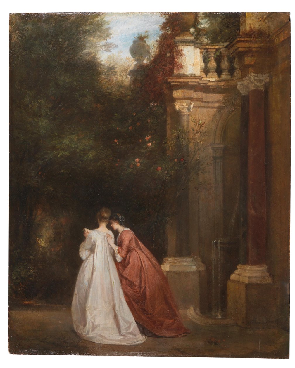 In the Colonna Garden in Rome by Ludwig von Hagn
