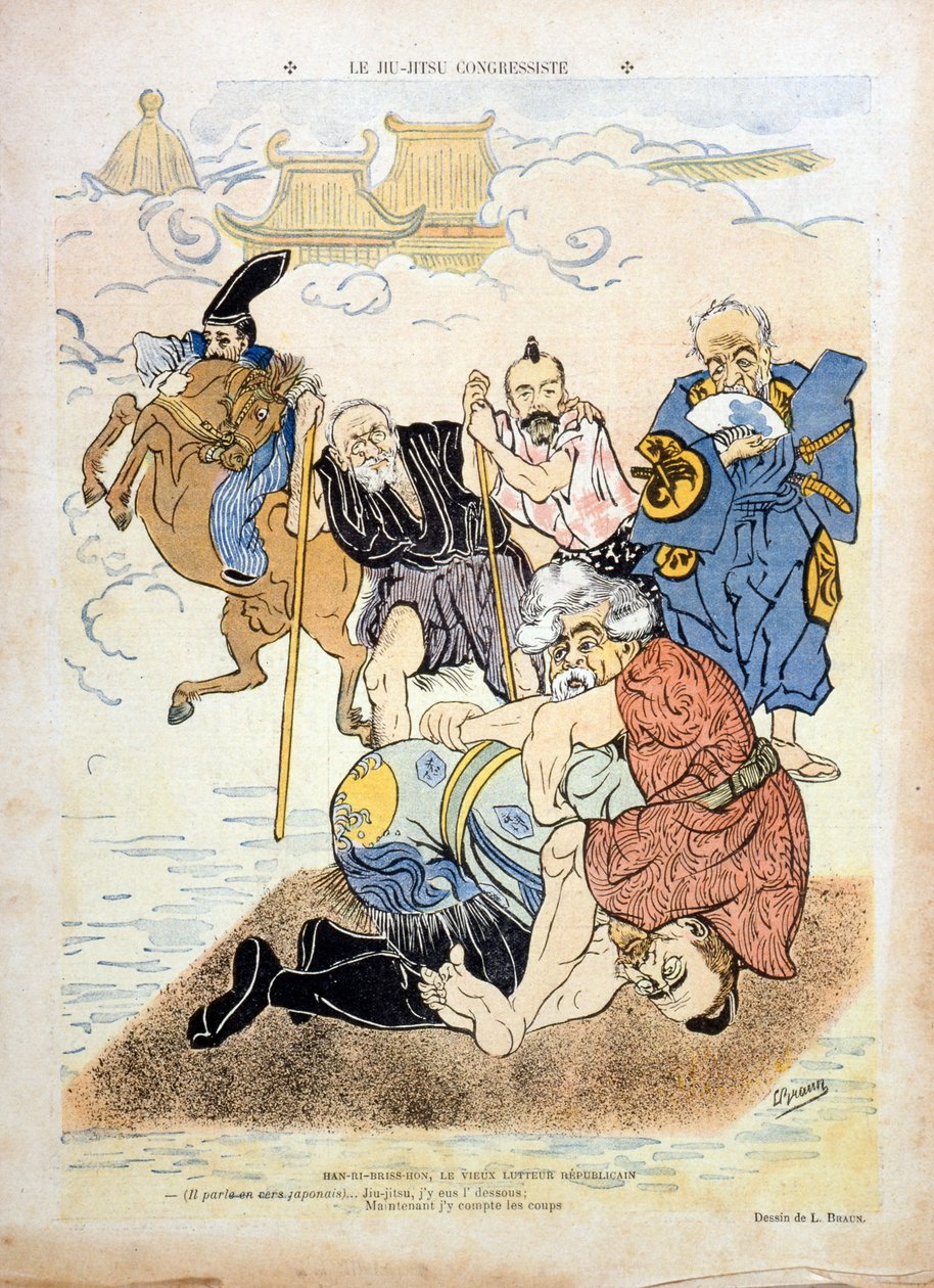 Caricature by Braun depicting Henri Brisson (1835-1912) by Ludwig Braun