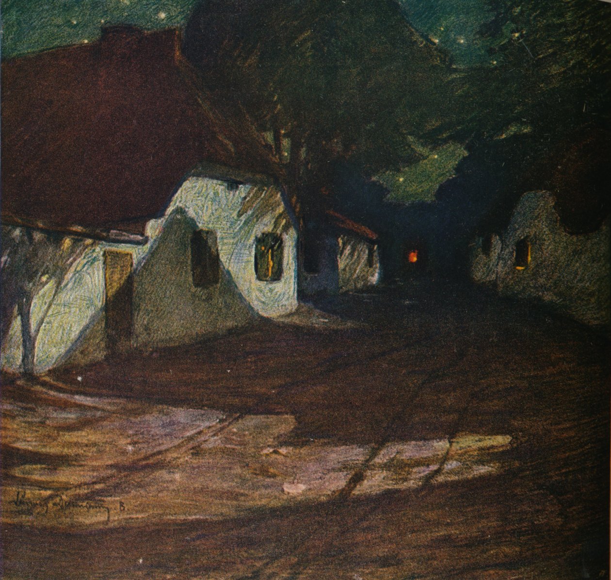 A Moonlight Night, c. 1900 by Ludwig Dettmann