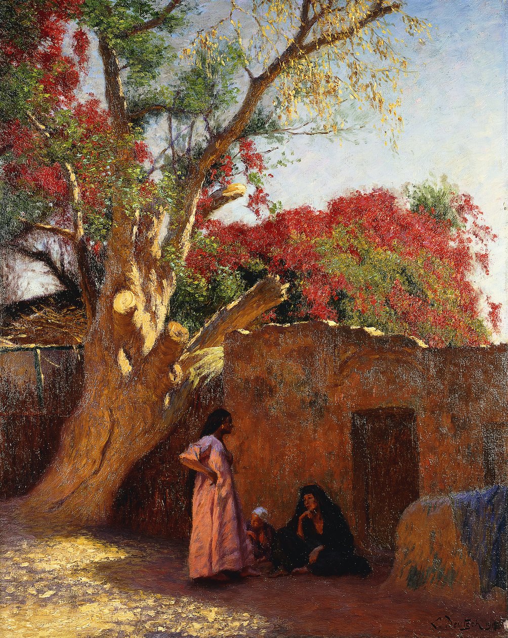 An Arab Family Outside a Village by Ludwig Deutsch