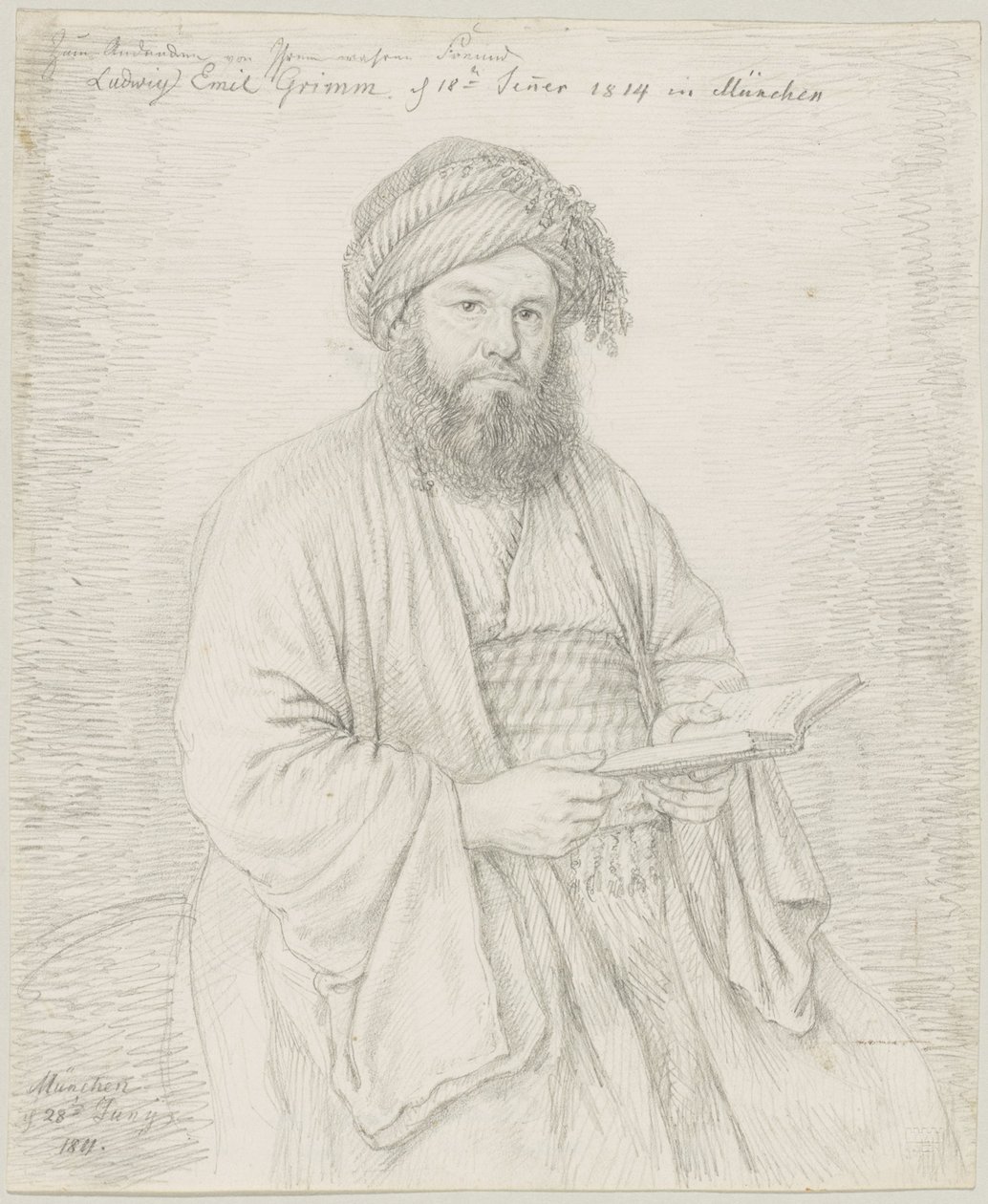 The Carmelite Father Wolfgang Bock in Oriental Costume by Ludwig Emil Grimm