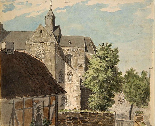 Fritzlar Cathedral by Ludwig Emil Grimm