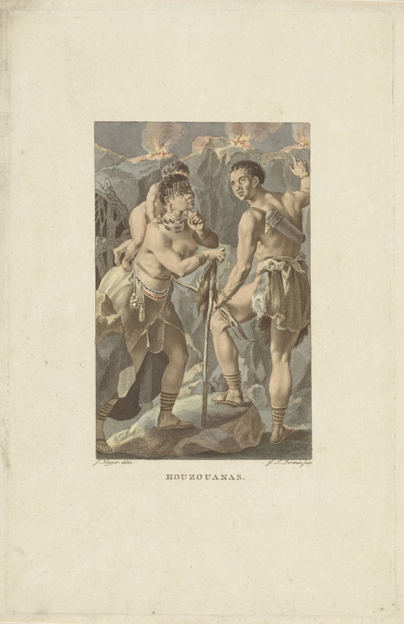 Inhabitants of South Africa (Houzouana) by Ludwig Gottlieb Portman
