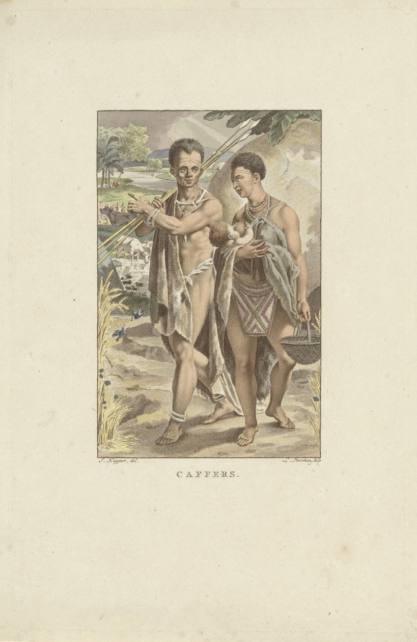 Inhabitants of southern Africa (Caffers) by Ludwig Gottlieb Portman