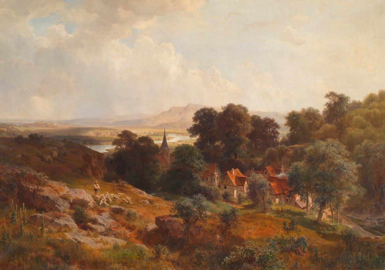 Summer Landscape by Ludwig Halauska