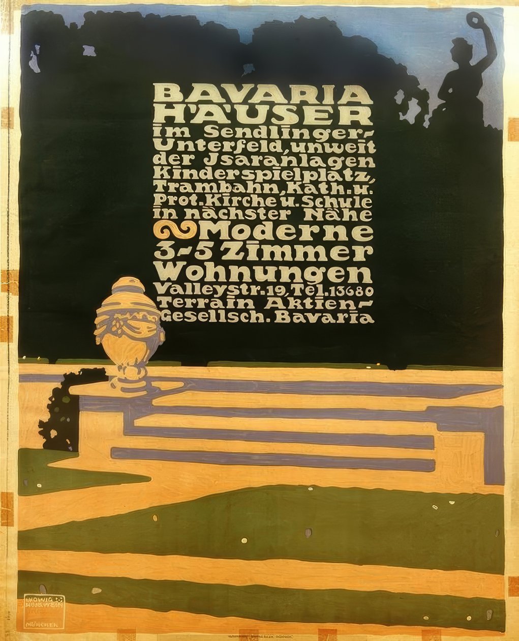 Bavaria Houses in Sendlinger Unterfeld, near the Isar Facilities / Playground, Tram, Kath by Ludwig Hohlwein
