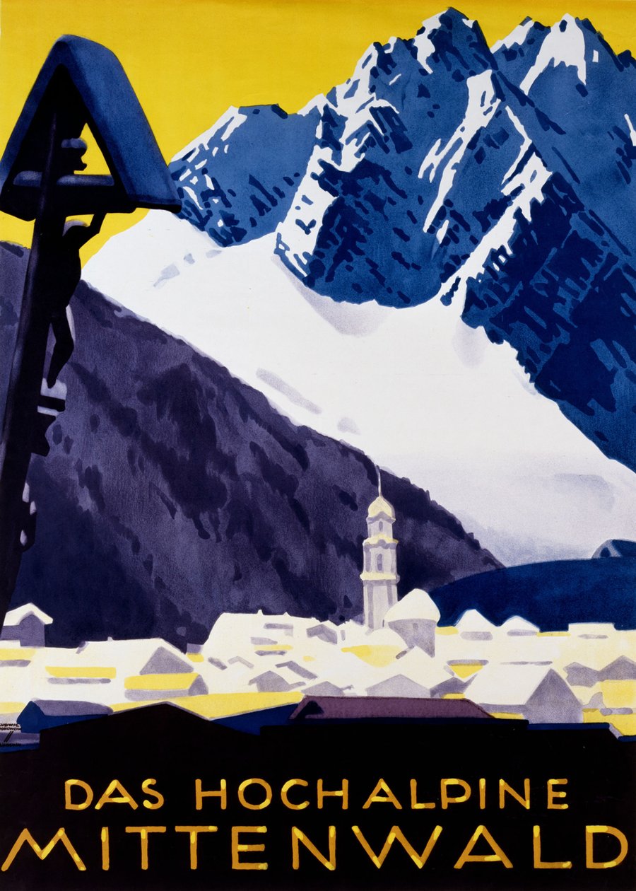 The high alpine Mittenwald by Ludwig Hohlwein