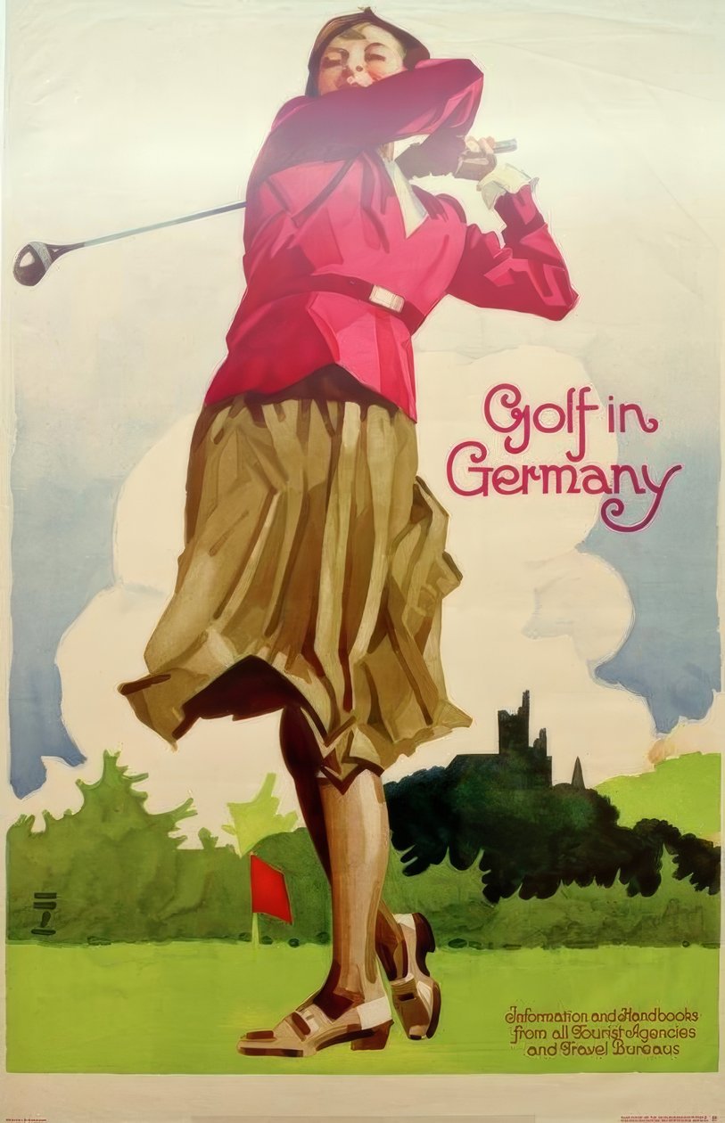 Golf in Germany / Information and Handbooks from all Tourist Agencies and Travel Bureaus by Ludwig Hohlwein