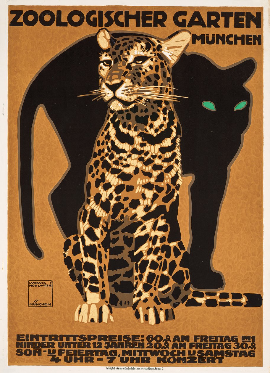 Zoological Garden, Munich by Ludwig Hohlwein