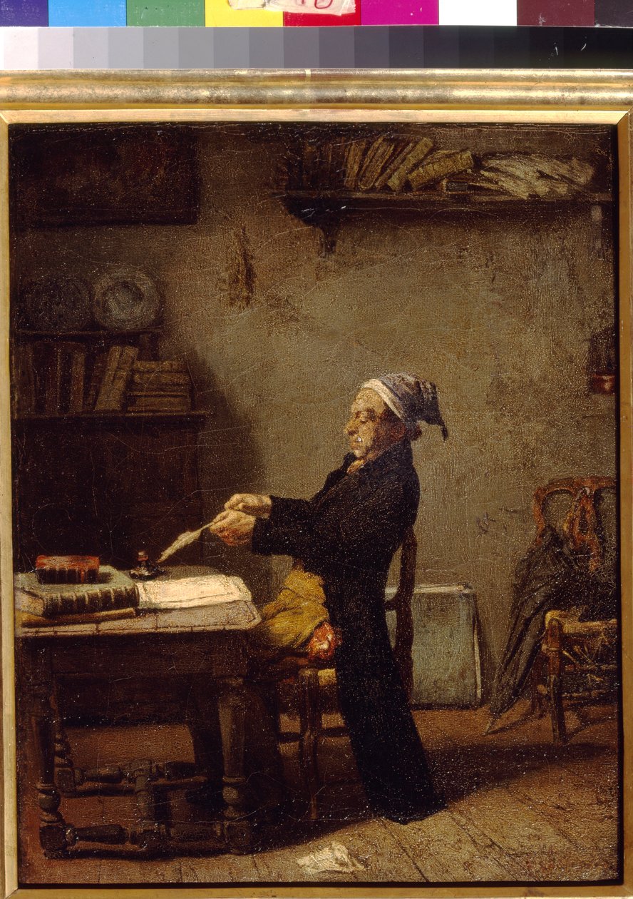 Scientist at work by Ludwig Knaus by Ludwig Knaus