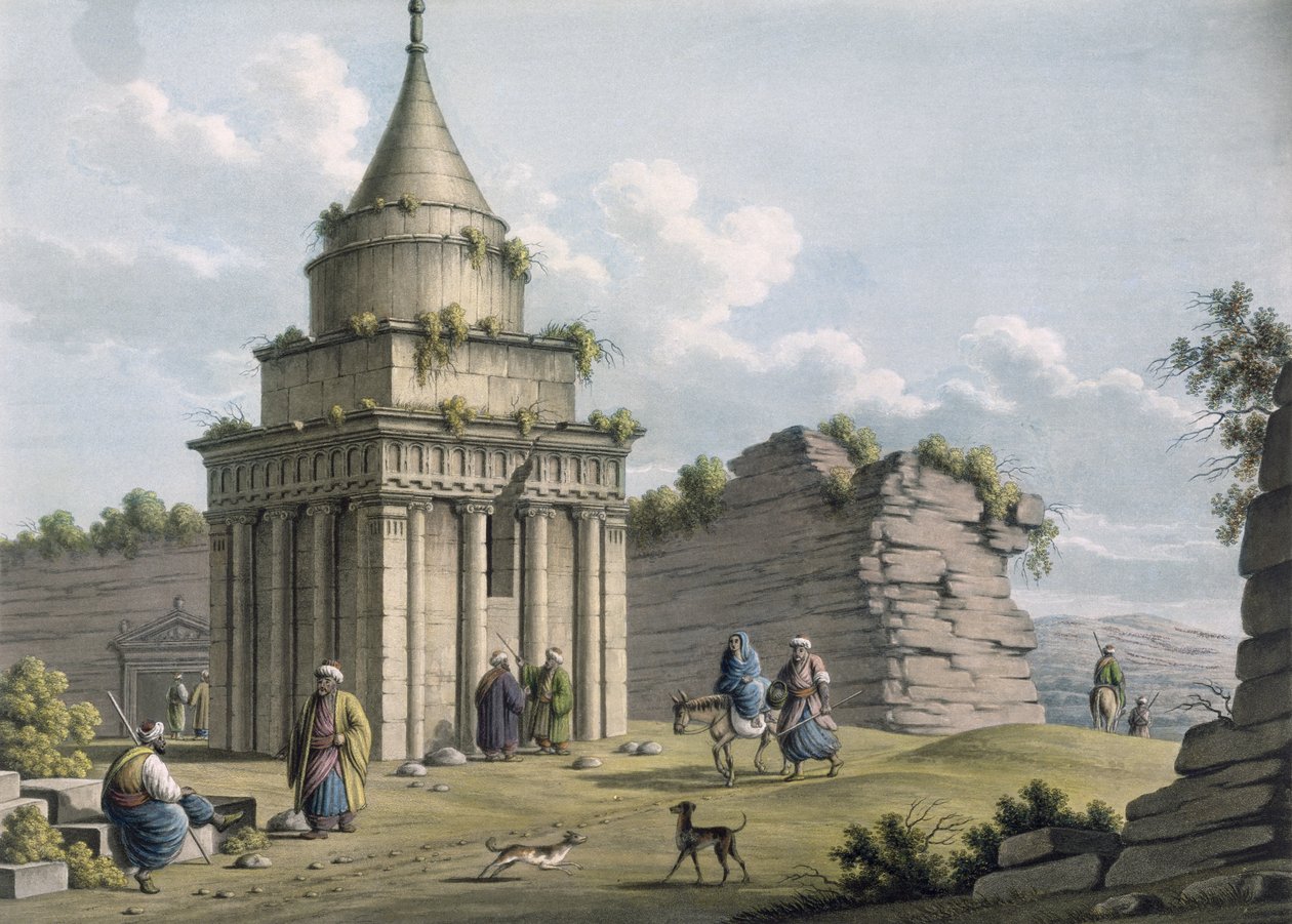 The Tomb of Absalom, Jerusalem, pub. by William Watts by Luigi Mayer