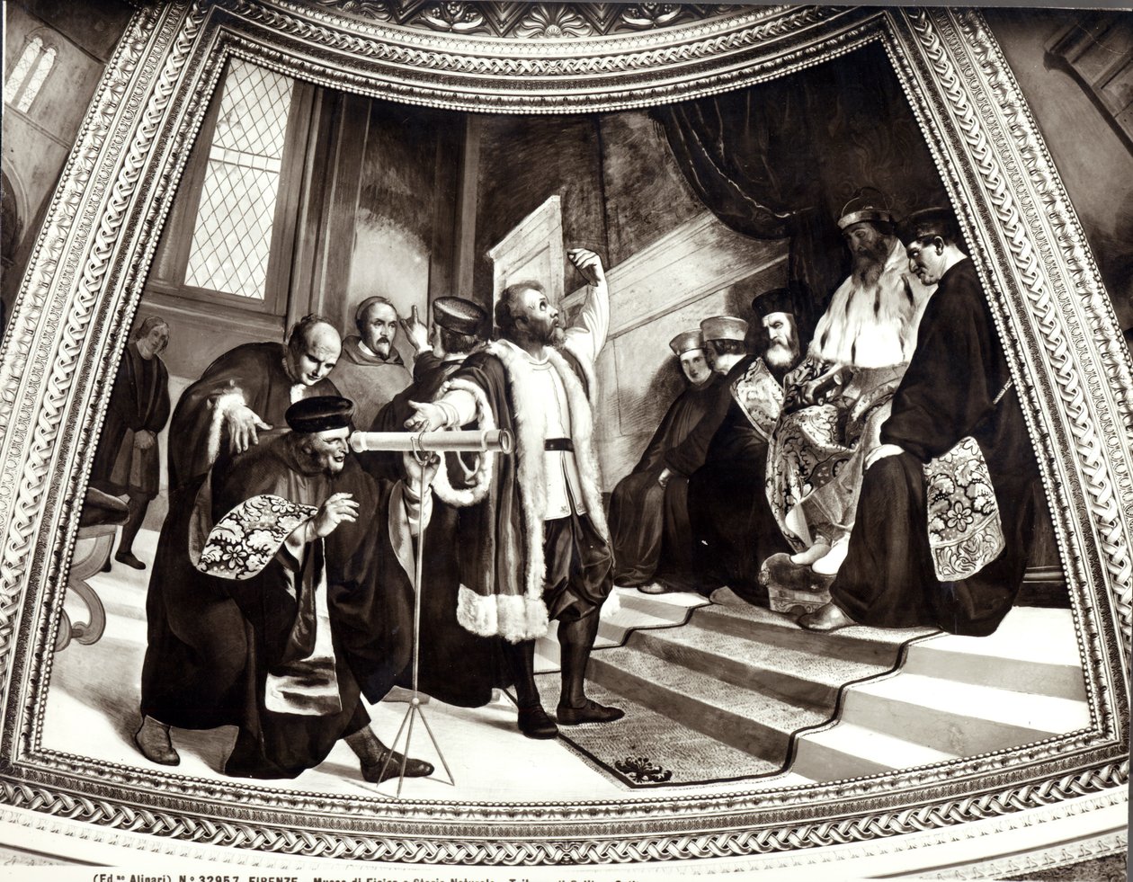 Galileo presenting his telescope to the Venetian senate, from The Trial of Galileo by Luigi Sabatelli