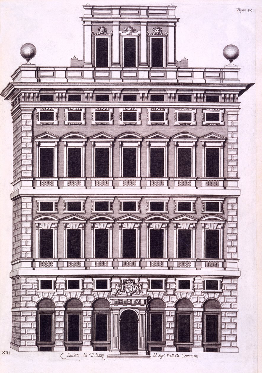 Design for the Royal Palace of Caserta, 1756 by Luigi Vanvitelli