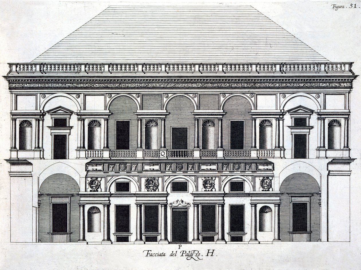 Design for the Royal Palace of Caserta by Luigi Vanvitelli