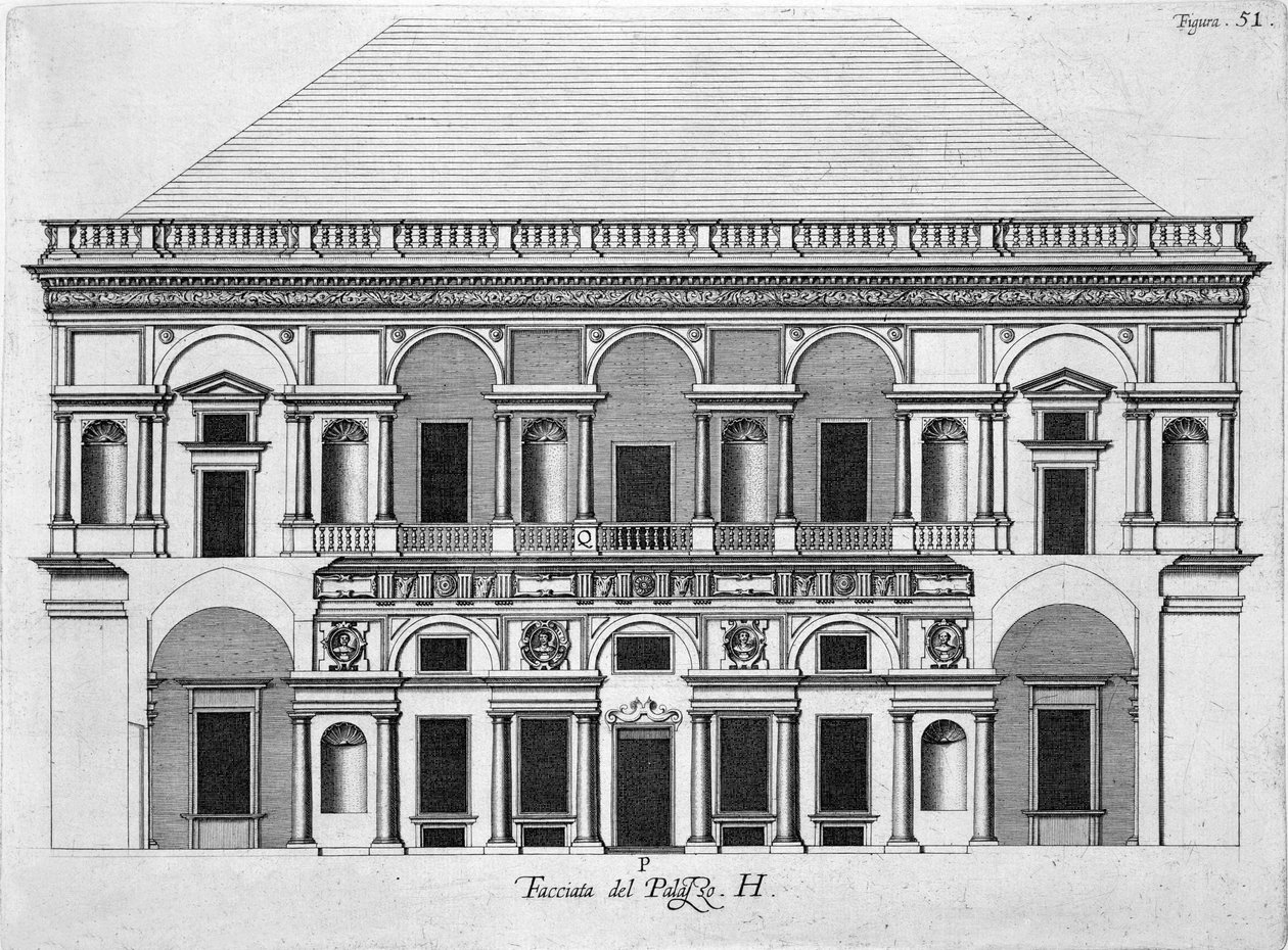 Design for the Royal Palace of Caserta by Luigi Vanvitelli