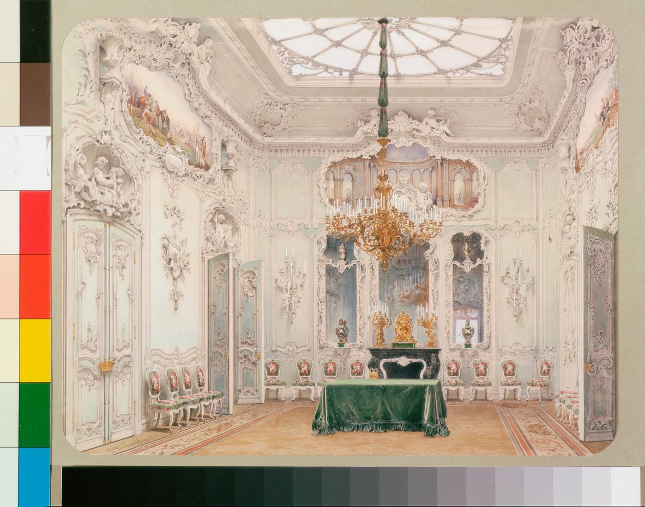 The Green Dining Room by Luigi Premazzi