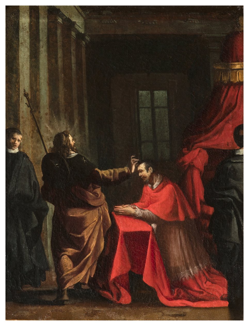 North Transept, Altar of San Rocco 1635-1645, Genovesino 1645, Signatura del Cardinal, Painted Lower Right by Luigi Miradori