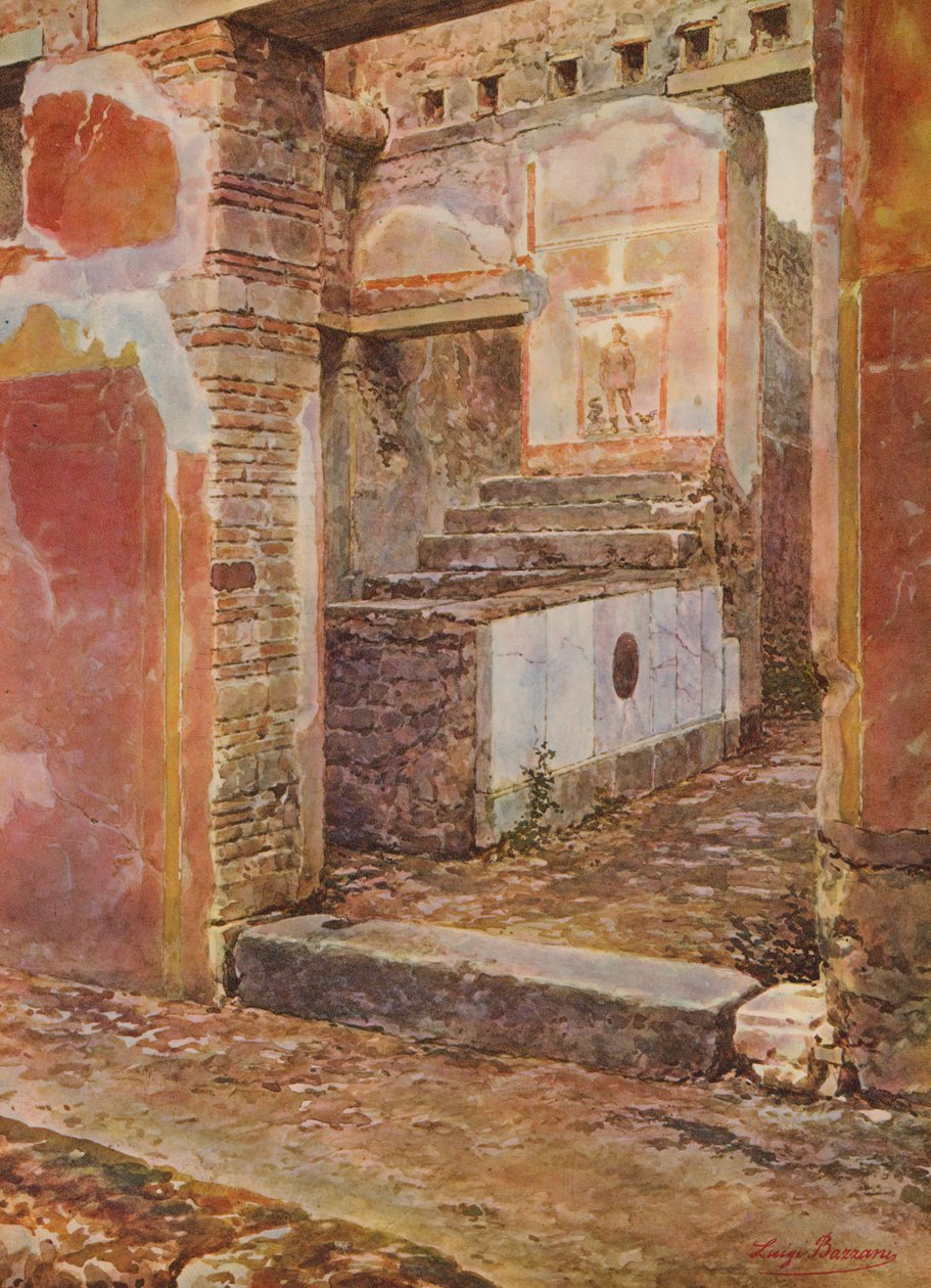 Pompeii: Vicolo del Gallo, Thermopolion and Caupona by Luigi Bazzani