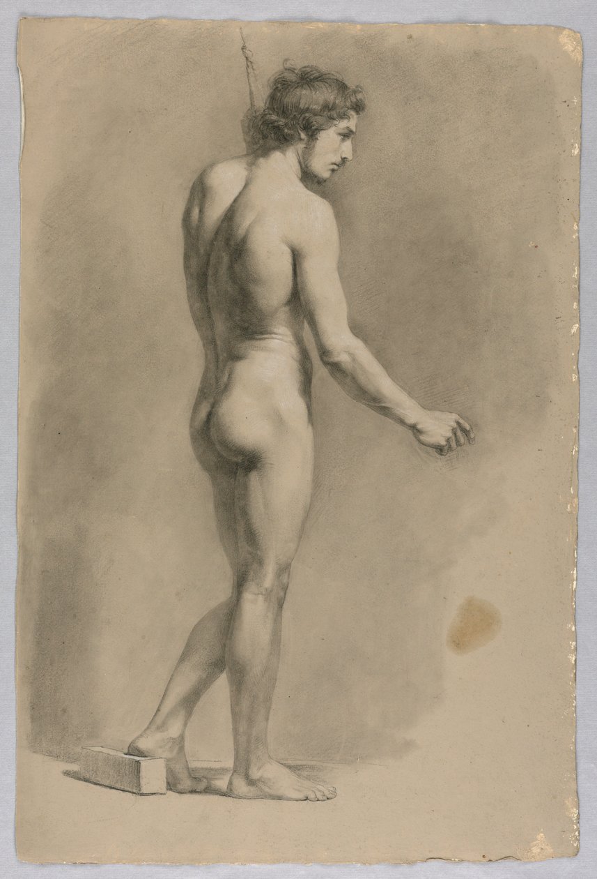 Male Nude by Luigi Calamatta