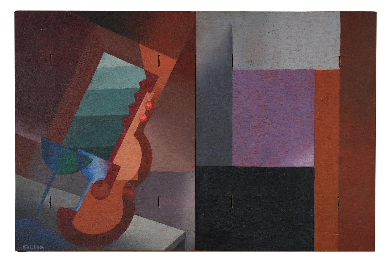 Plastic Values of Objects, Diptych by Luigi Colombo Fillia
