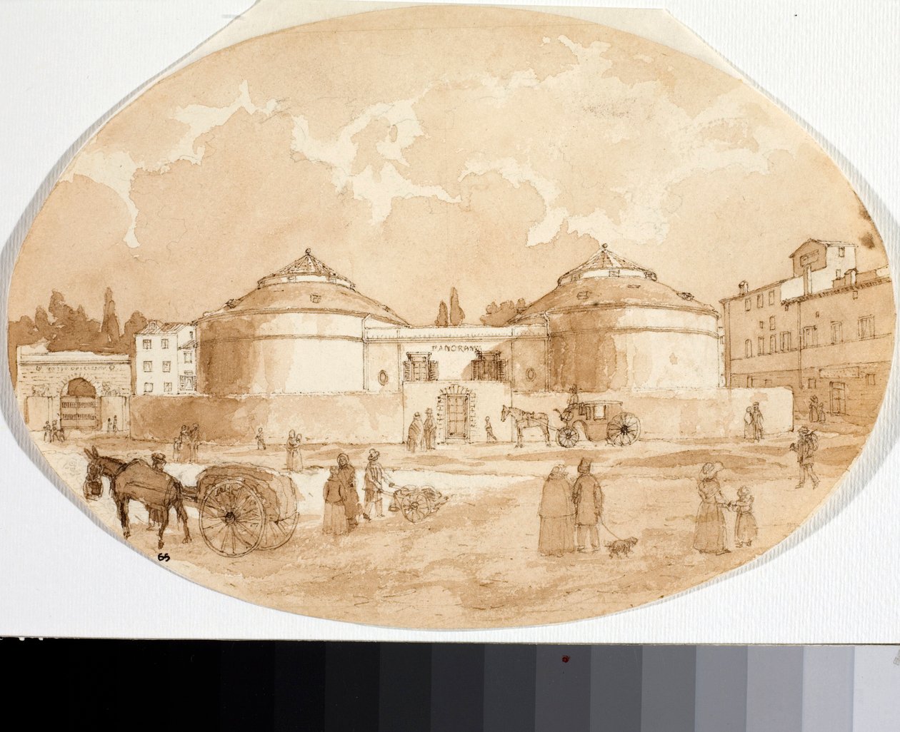 View of Porta al Prato Square in Florence by Luigi Garibbo