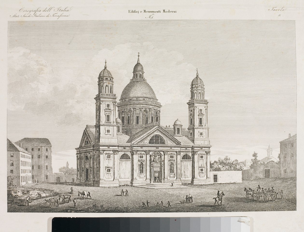 View of the Basilica Santa Maria Assunta di Carignano in Genoa by Luigi Garibbo