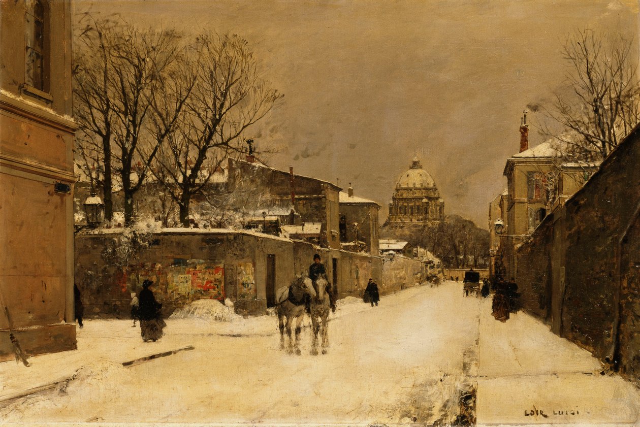 A Street near Les Invalides, Paris by Luigi Loir