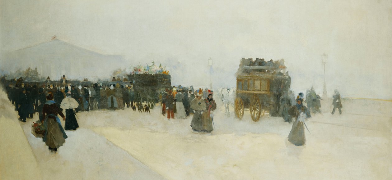 Place de la Concorde and the Palais Bourbon by Luigi Loir