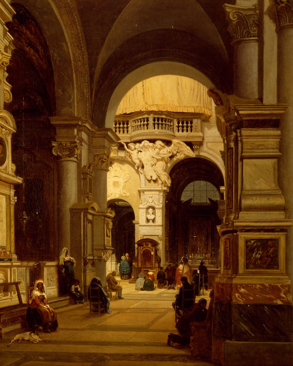 Santa Maria del Popolo Church in Rome by Luigi Marchesi