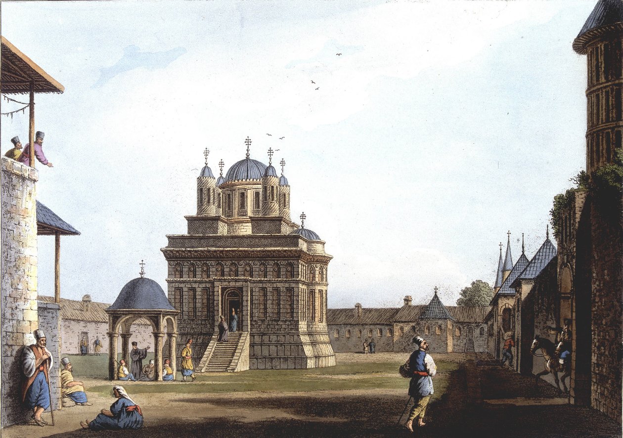 Church and Convent of Saint Mary, Turkey. Views in the Ottoman Dominions, in Europe, in Asia, and some of the Mediterranean islands from the original drawings taken by Luigi Mayer, London by Luigi Mayer