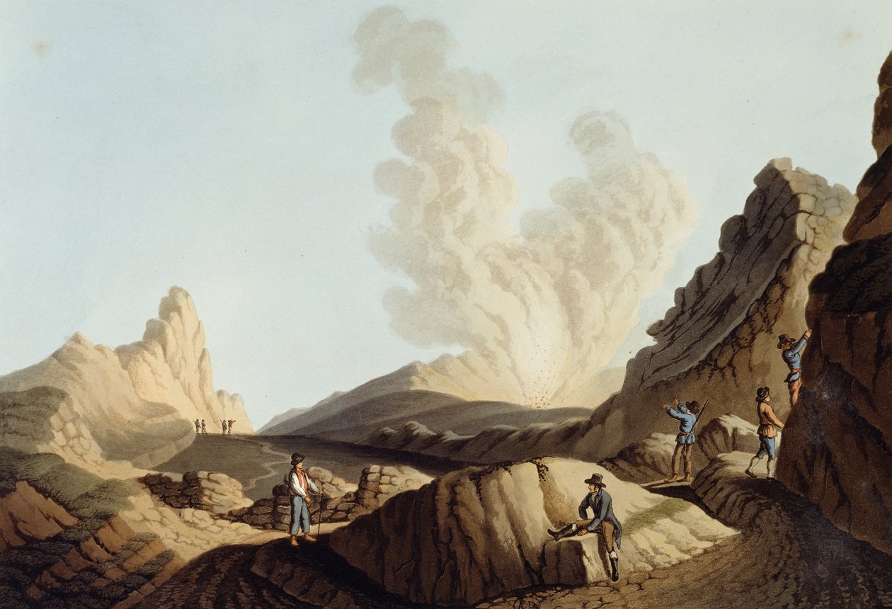 Stromboli Island, Crater by Luigi Mayer